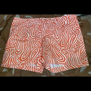 MICHEAL KORS pink and white swirl design shorts size 14